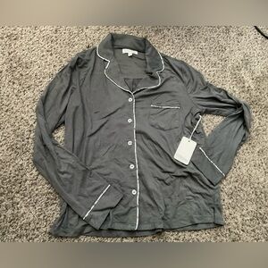 PJ Salvage Grey Pajama Top